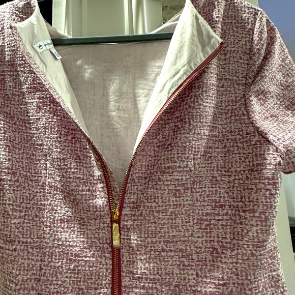 Southern Tide Paislee Radiant Orchid Textured Shift Dress – Size 10 - Picture 6 of 9